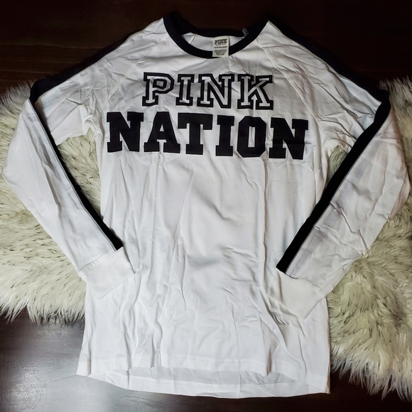 PINK Victoria's Secret Tops - VS PINK Nation Long Sleeve T-Shirt